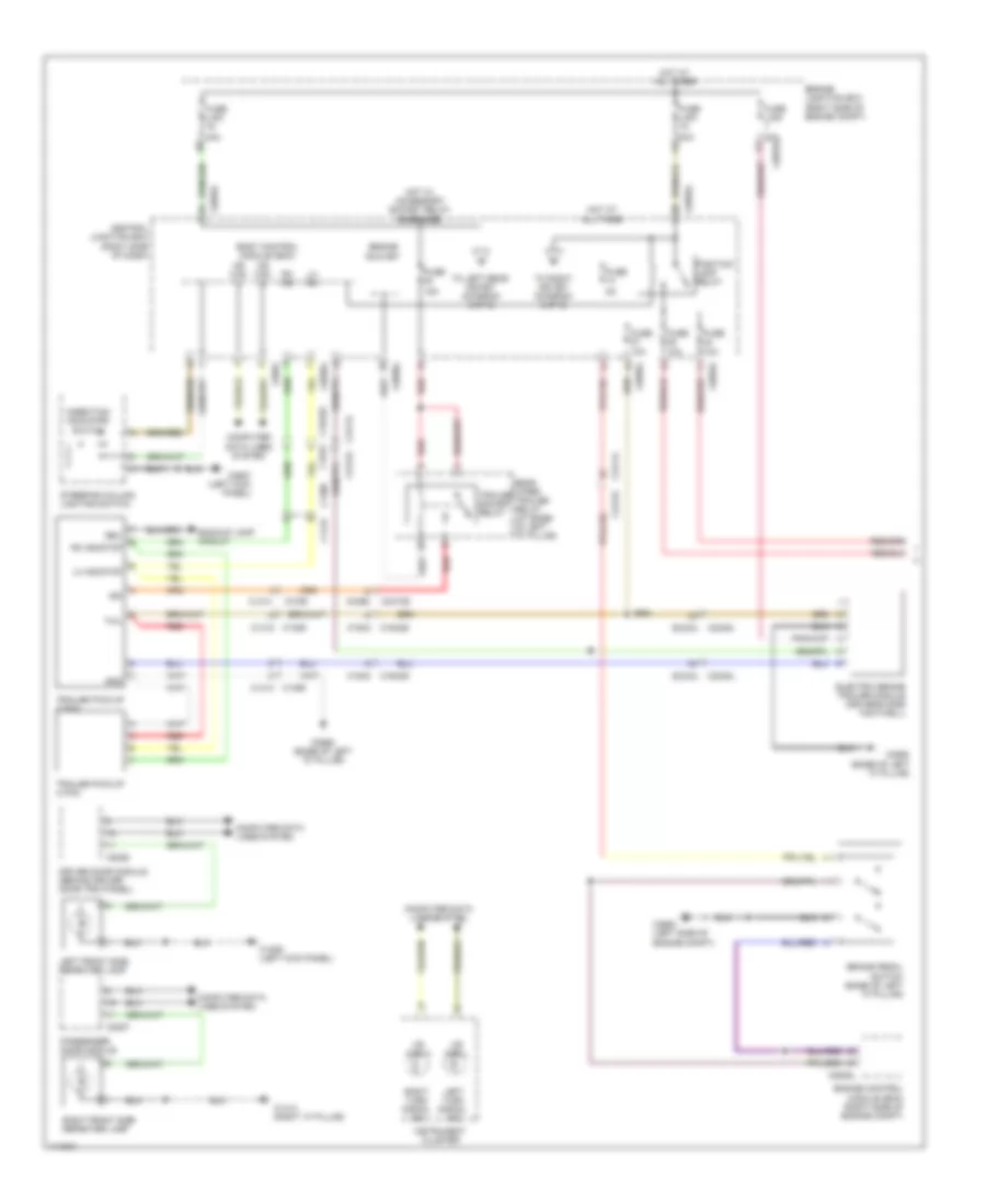 Exterior Lamps Wiring Diagram (1 of 2) for Land Rover Discovery 4 2013