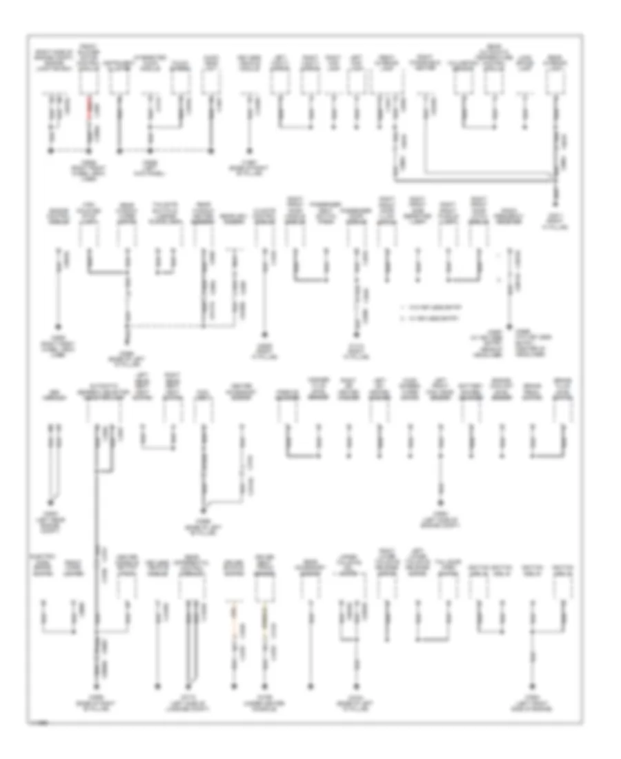 Ground Distribution Wiring Diagram (2 of 3) for Land Rover Discovery 4 2013