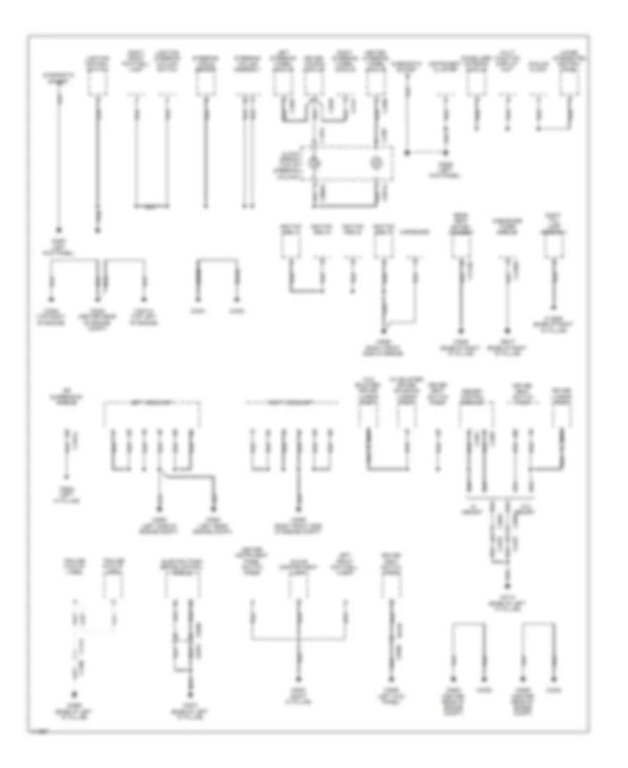 Ground Distribution Wiring Diagram 3 of 3 for Land Rover Discovery 4 2013