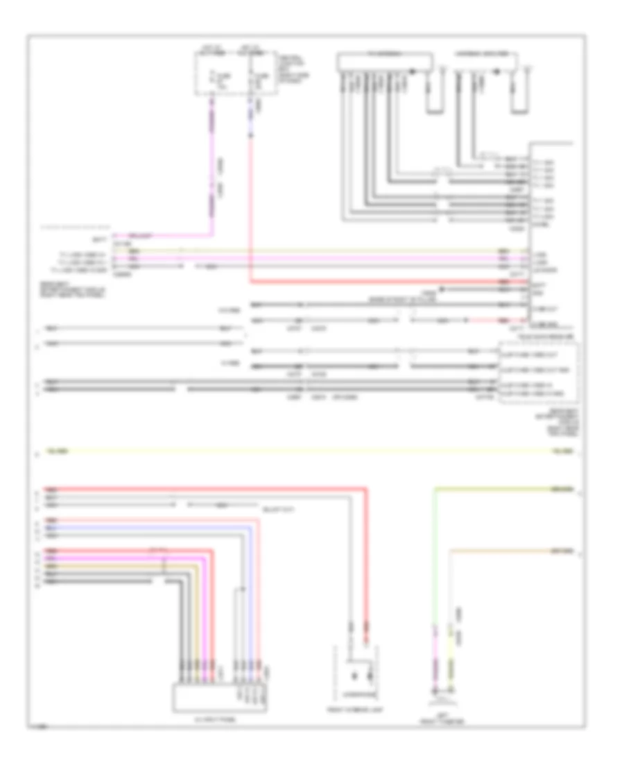 Navigation Wiring Diagram, High Line (2 of 3) for Land Rover Discovery 4 2013