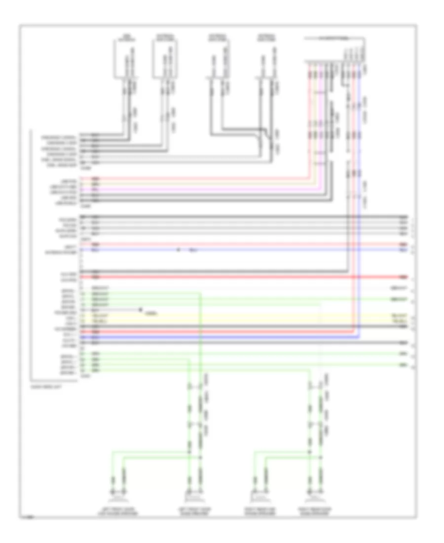 Navigation Wiring Diagram, Low Line (1 of 2) for Land Rover Discovery 4 2013