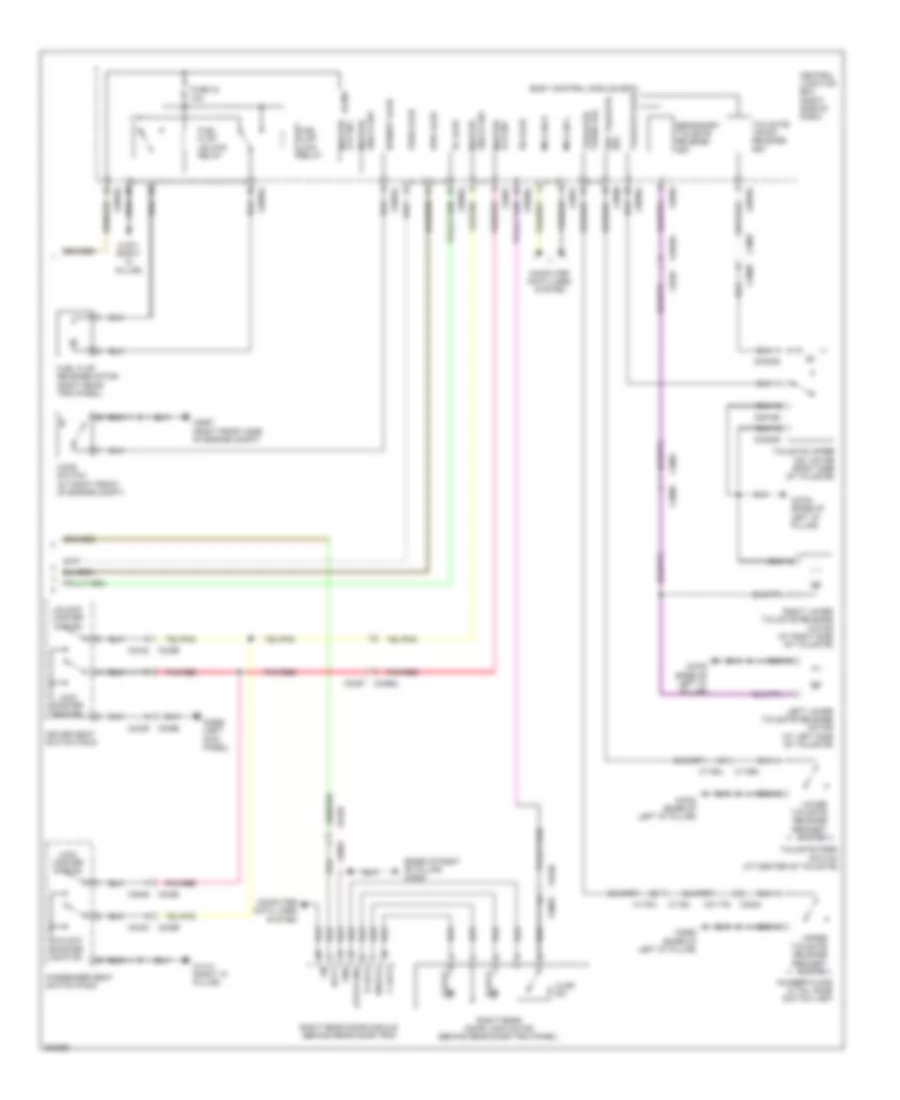 Power Door Locks Wiring Diagram, without Keyless Entry (2 of 2) for Land Rover Discovery 4 2013