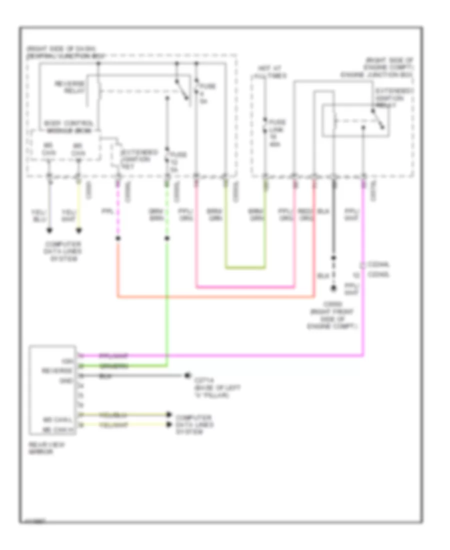 Electrochromic Mirror Wiring Diagram for Land Rover Discovery 4 2013
