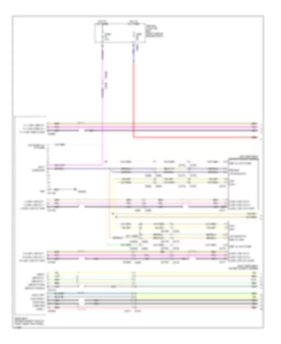Rear Seat Entertainment Wiring Diagram (1 of 2) for Land Rover Discovery 4 2013