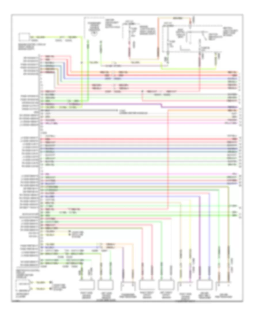 Supplemental Restraints Wiring Diagram 1 of 2 for Land Rover Discovery 4 2013