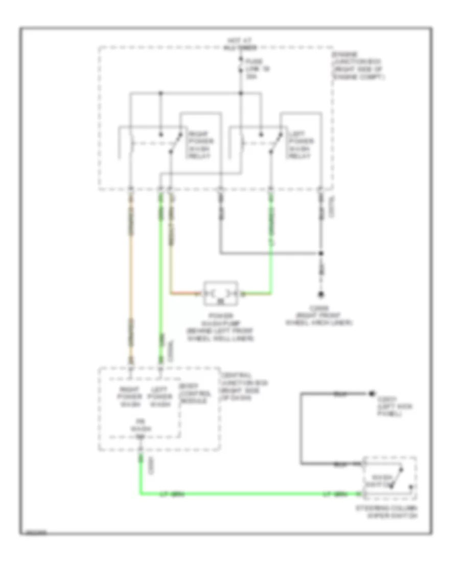 Power Wash Wiring Diagram for Land Rover Discovery 4 2013