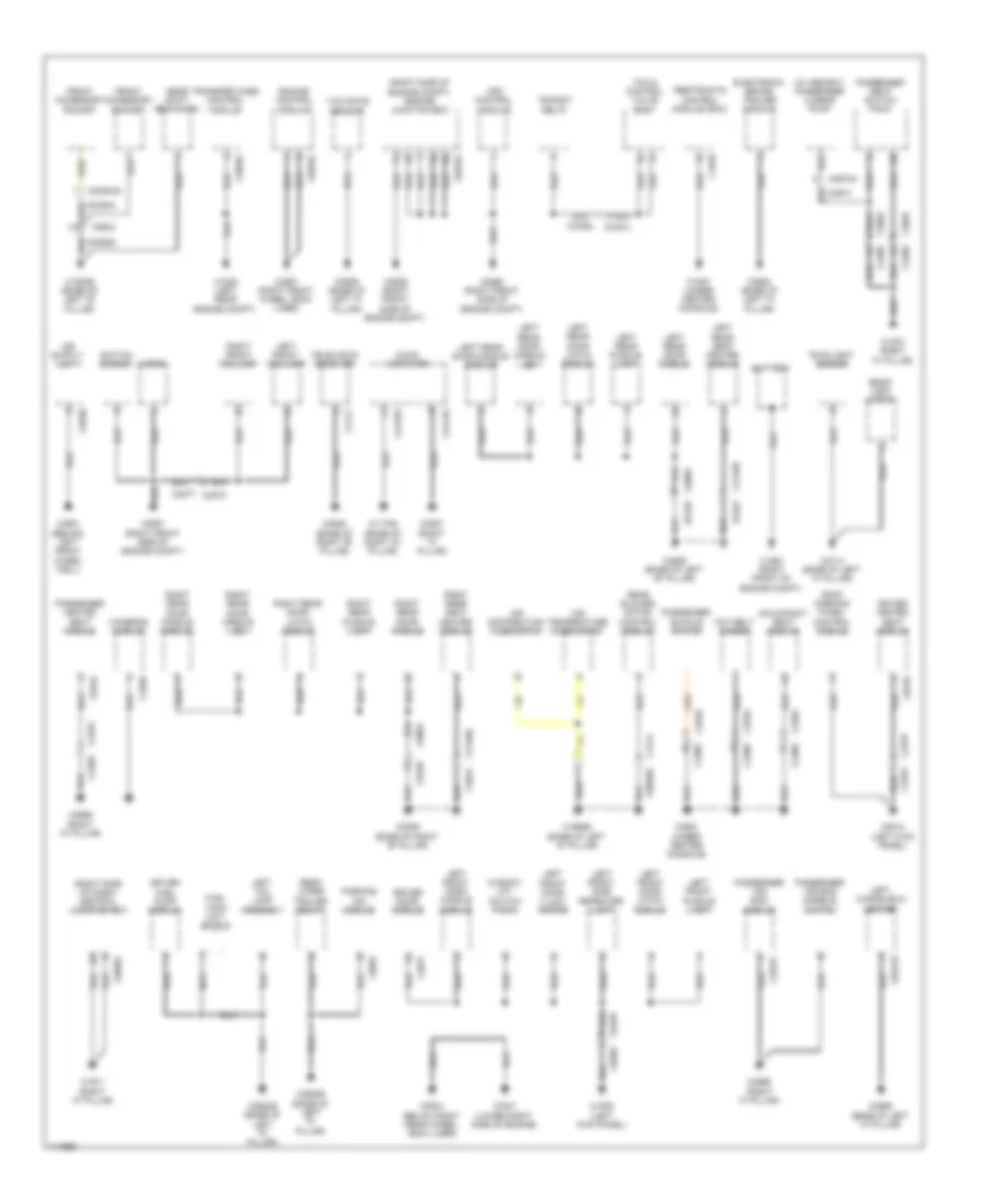 Ground Distribution Wiring Diagram (1 of 3) for Land Rover Discovery 4 HSE 2013