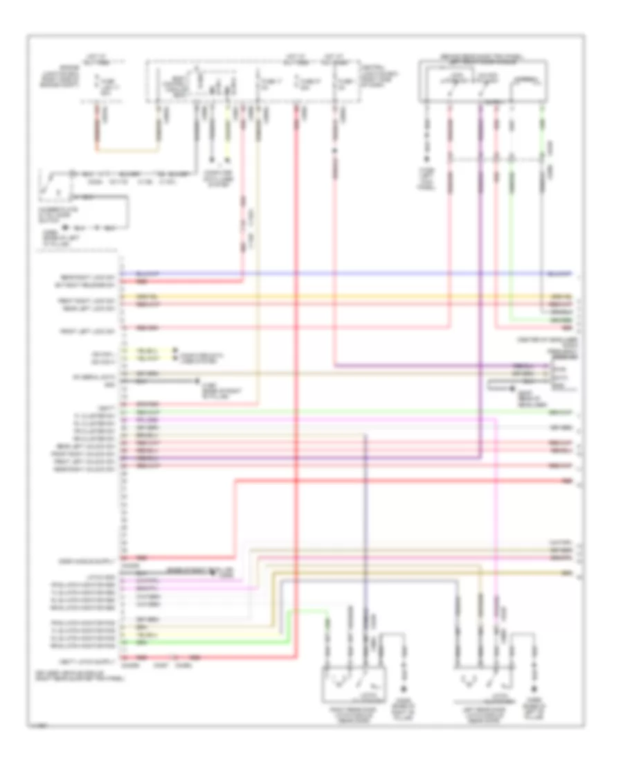Power Door Locks Wiring Diagram, with Keyless Entry (1 of 3) for Land Rover Discovery 4 HSE 2013