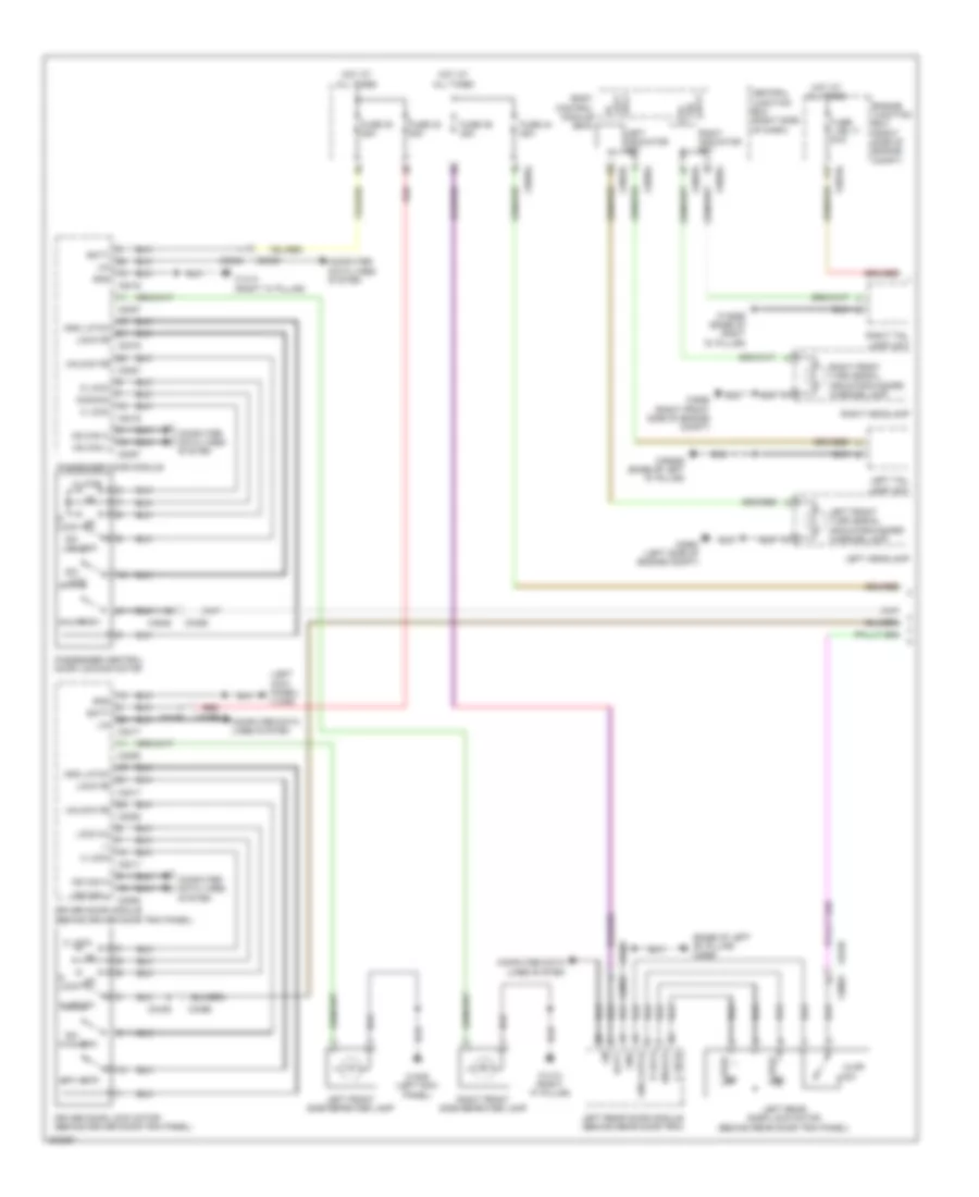 Power Door Locks Wiring Diagram, without Keyless Entry (1 of 2) for Land Rover Discovery 4 HSE 2013