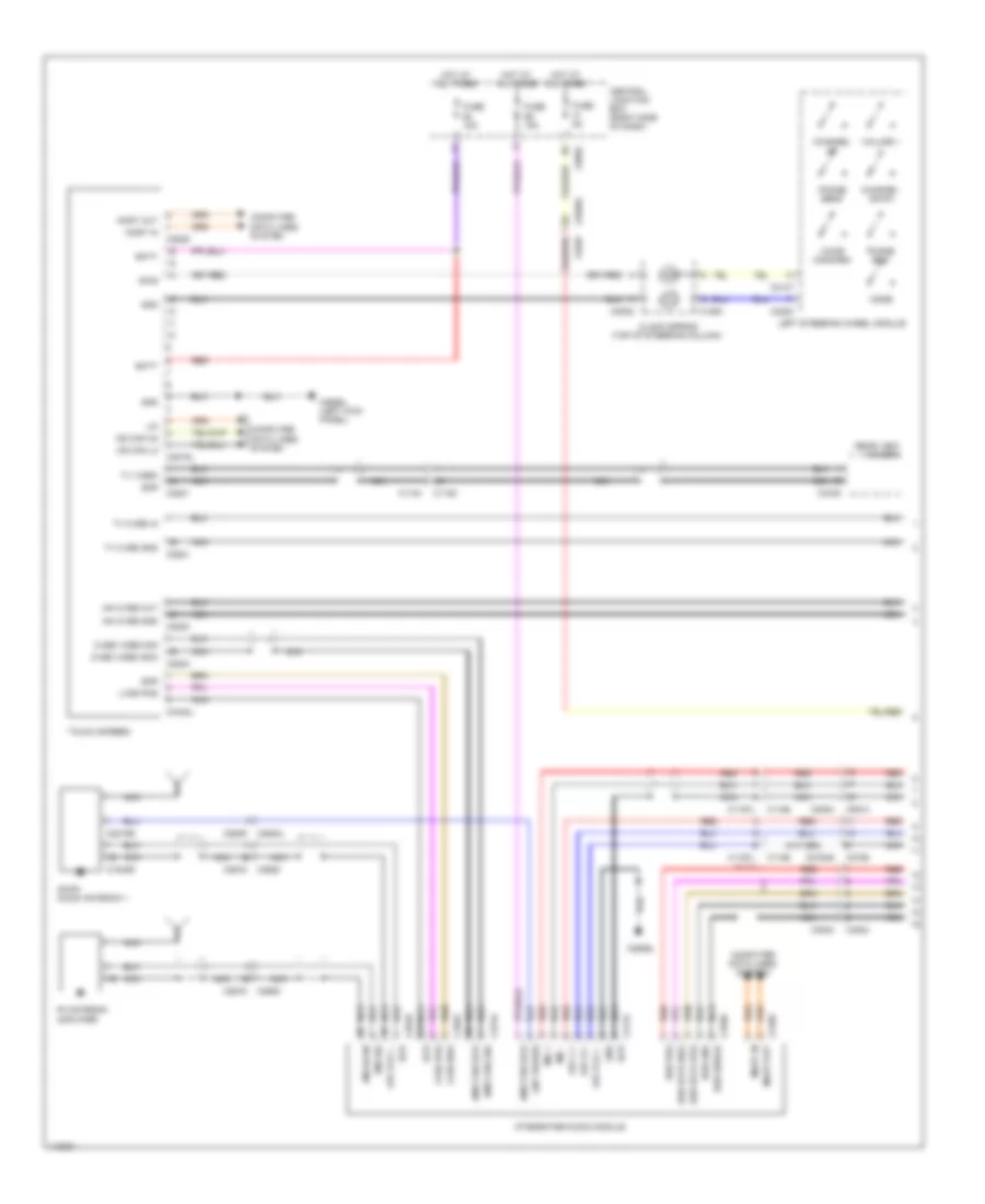Radio Wiring Diagram, High Line (1 of 3) for Land Rover Discovery 4 HSE 2013
