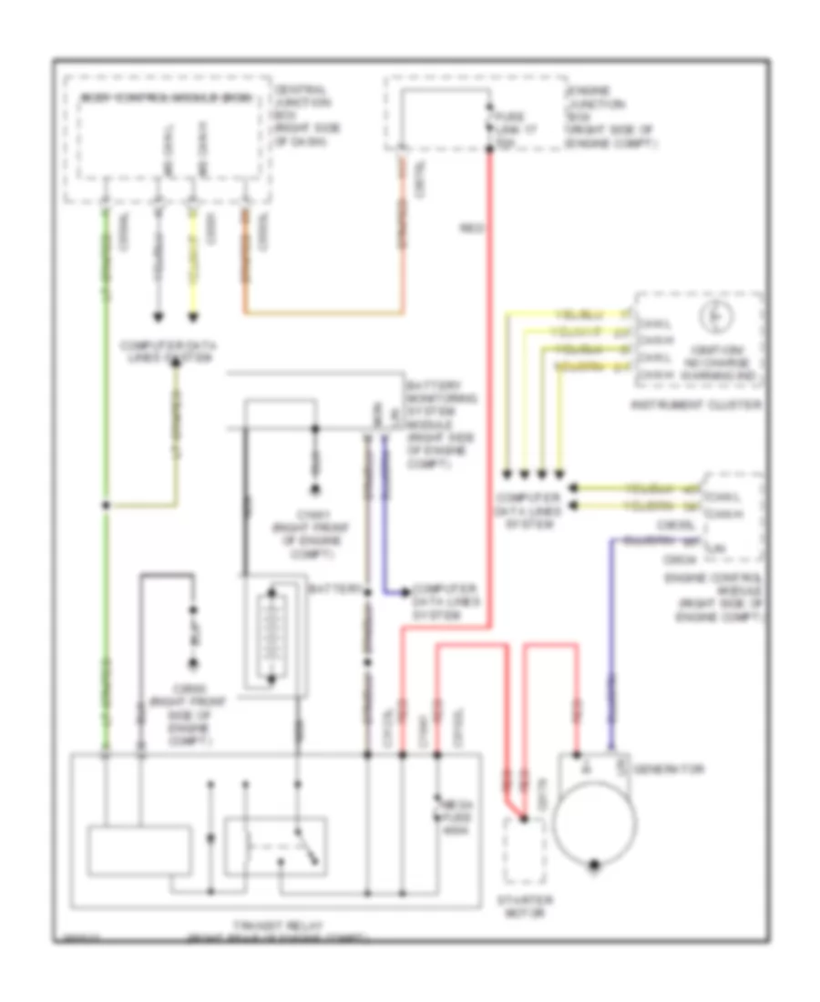 Charging Wiring Diagram for Land Rover Discovery 4 HSE 2013