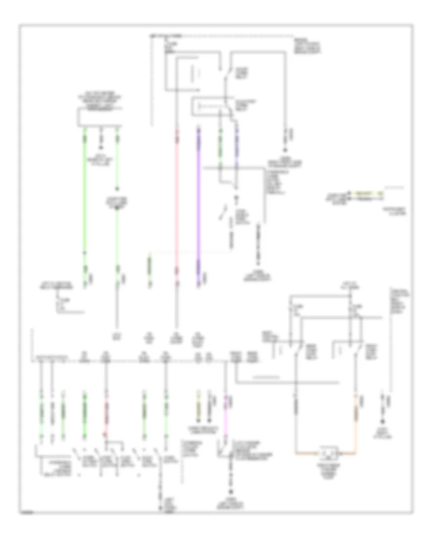 Front WiperWasher Wiring Diagram for Land Rover Discovery 4 HSE 2013