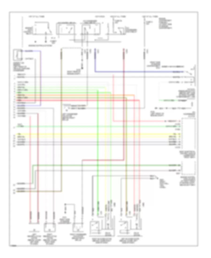 Automatic A C Wiring Diagram 2 of 2 for Land Rover Range Rover 1999
