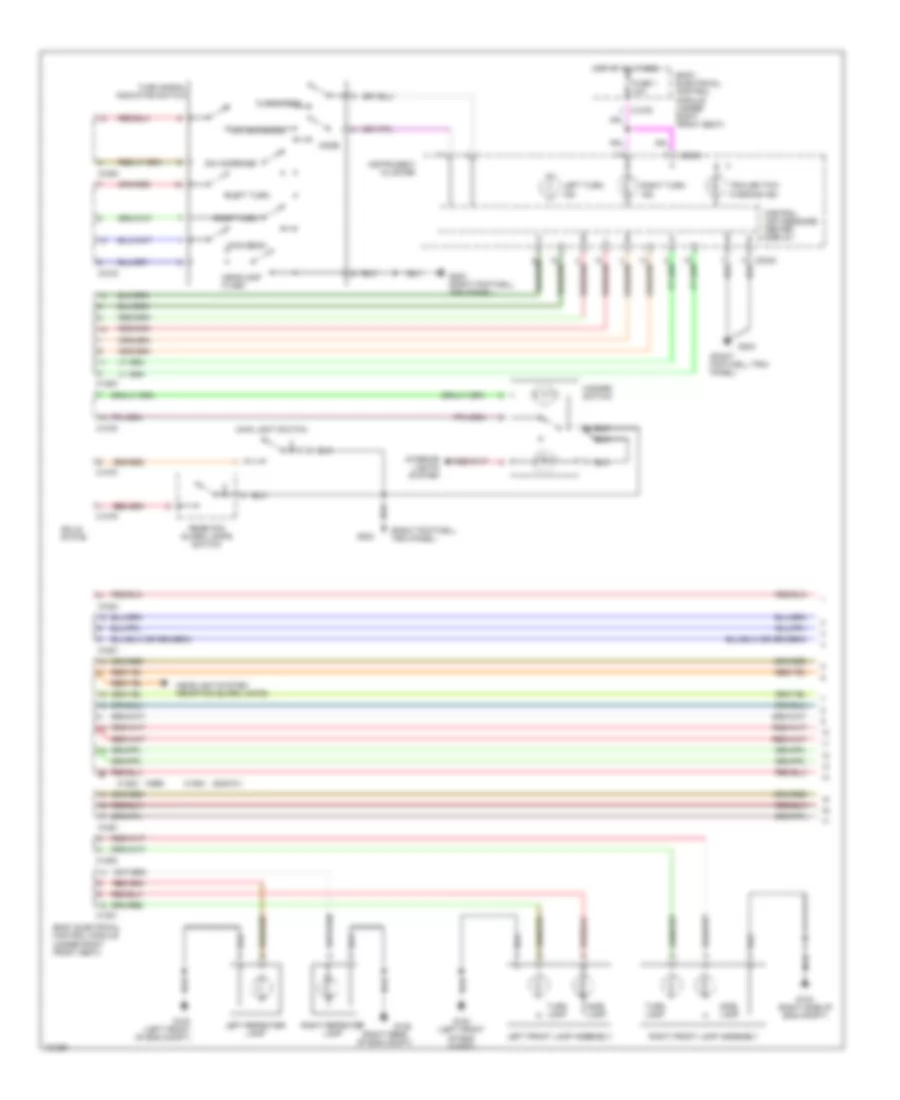 Exterior Lamps Wiring Diagram 1 of 2 for Land Rover Range Rover 1999