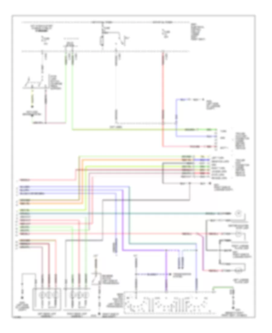 Exterior Lamps Wiring Diagram 2 of 2 for Land Rover Range Rover 1999