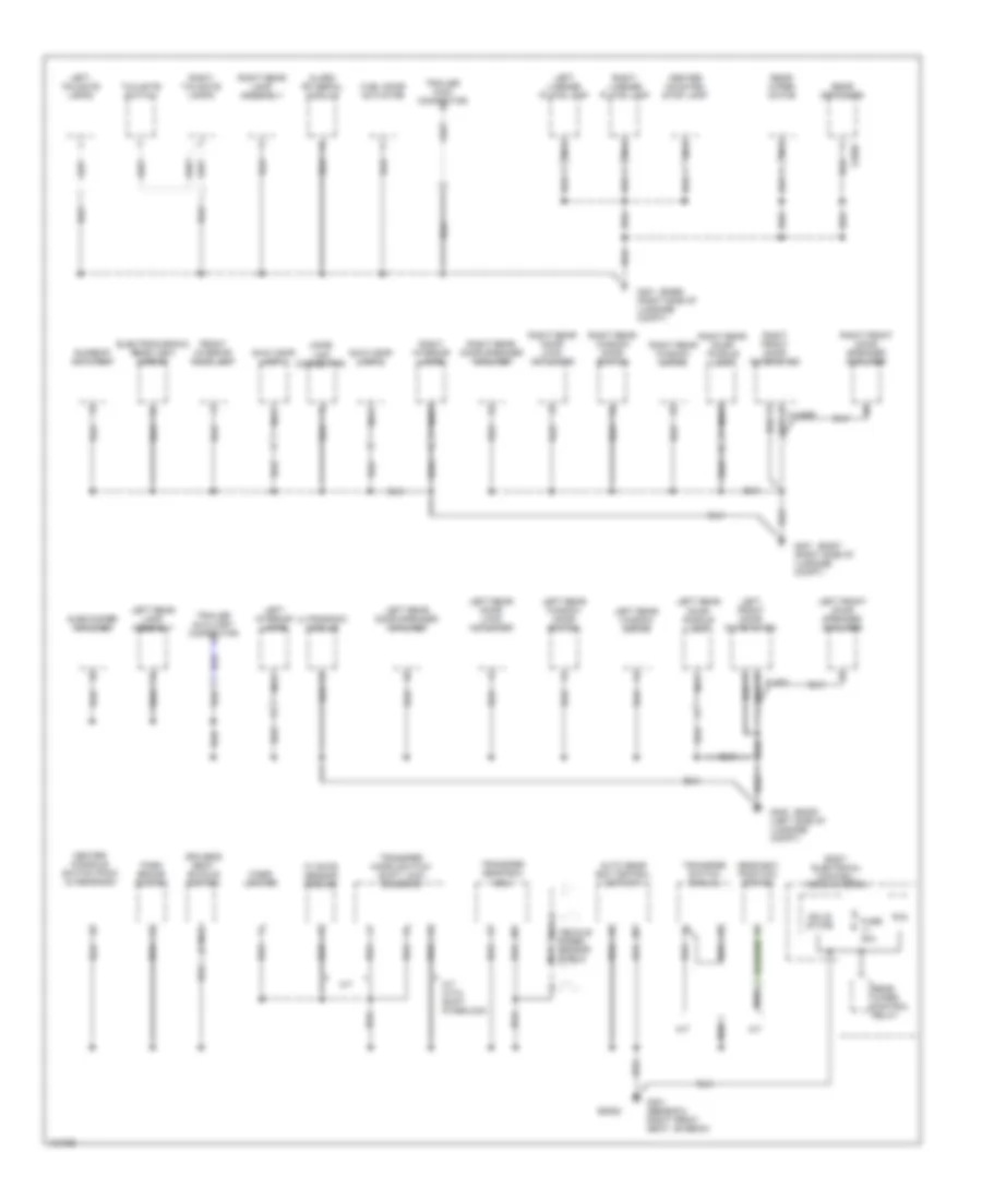 Ground Distribution Wiring Diagram 3 of 4 for Land Rover Range Rover 1999
