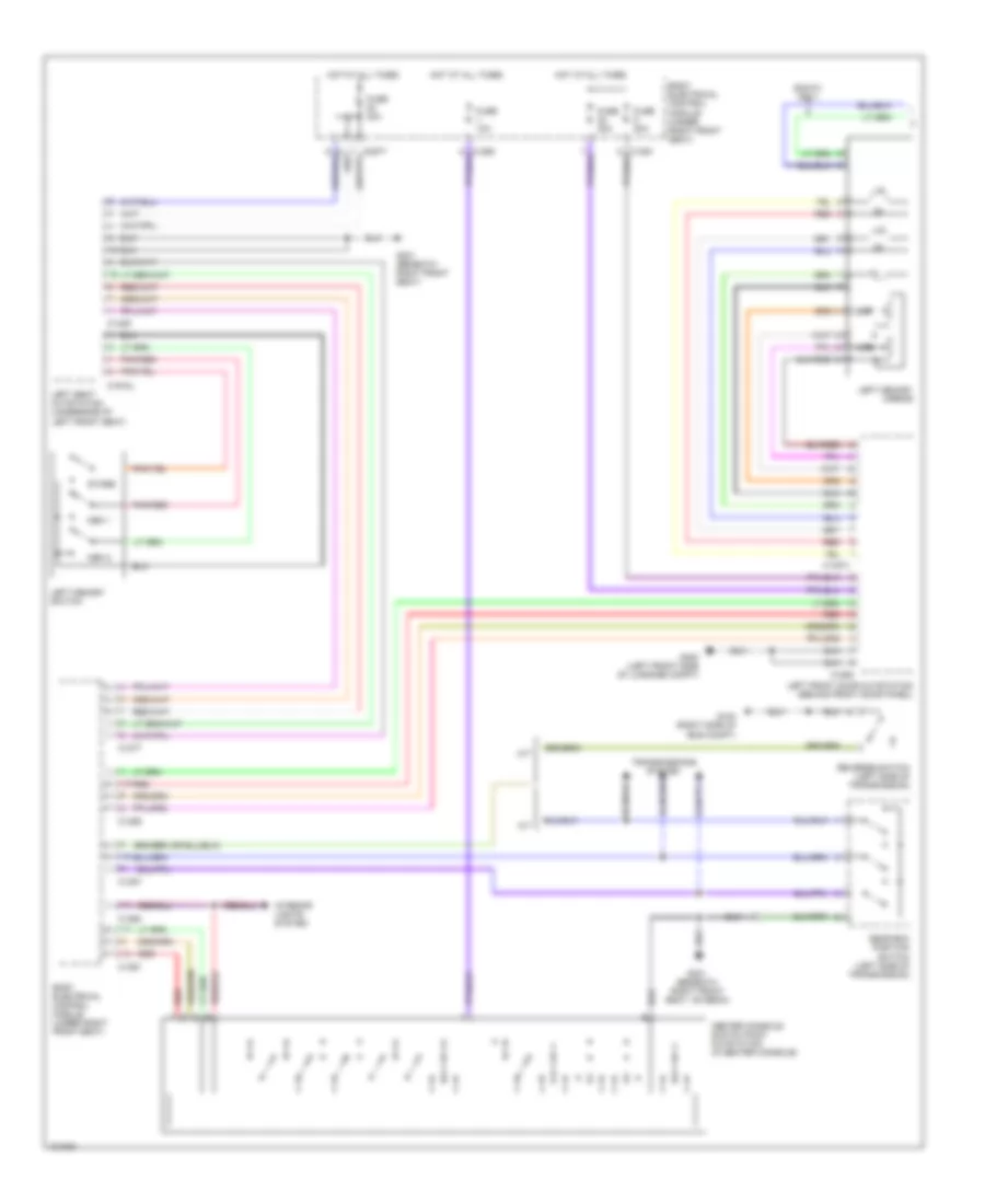 Memory Mirrors Wiring Diagram 1 of 2 for Land Rover Range Rover 1999