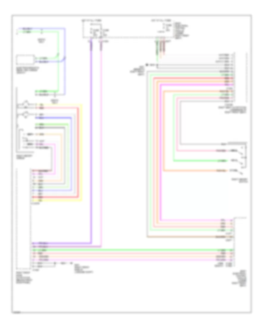 Memory Mirrors Wiring Diagram (2 of 2) for Land Rover Range Rover 1999