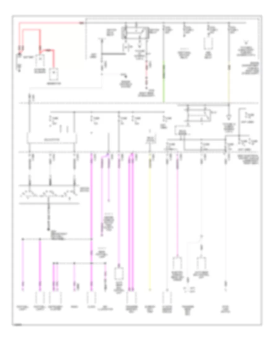 Power Distribution Wiring Diagram 1 of 4 for Land Rover Range Rover 1999