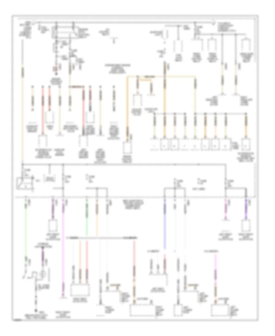 Power Distribution Wiring Diagram (2 of 4) for Land Rover Range Rover 1999