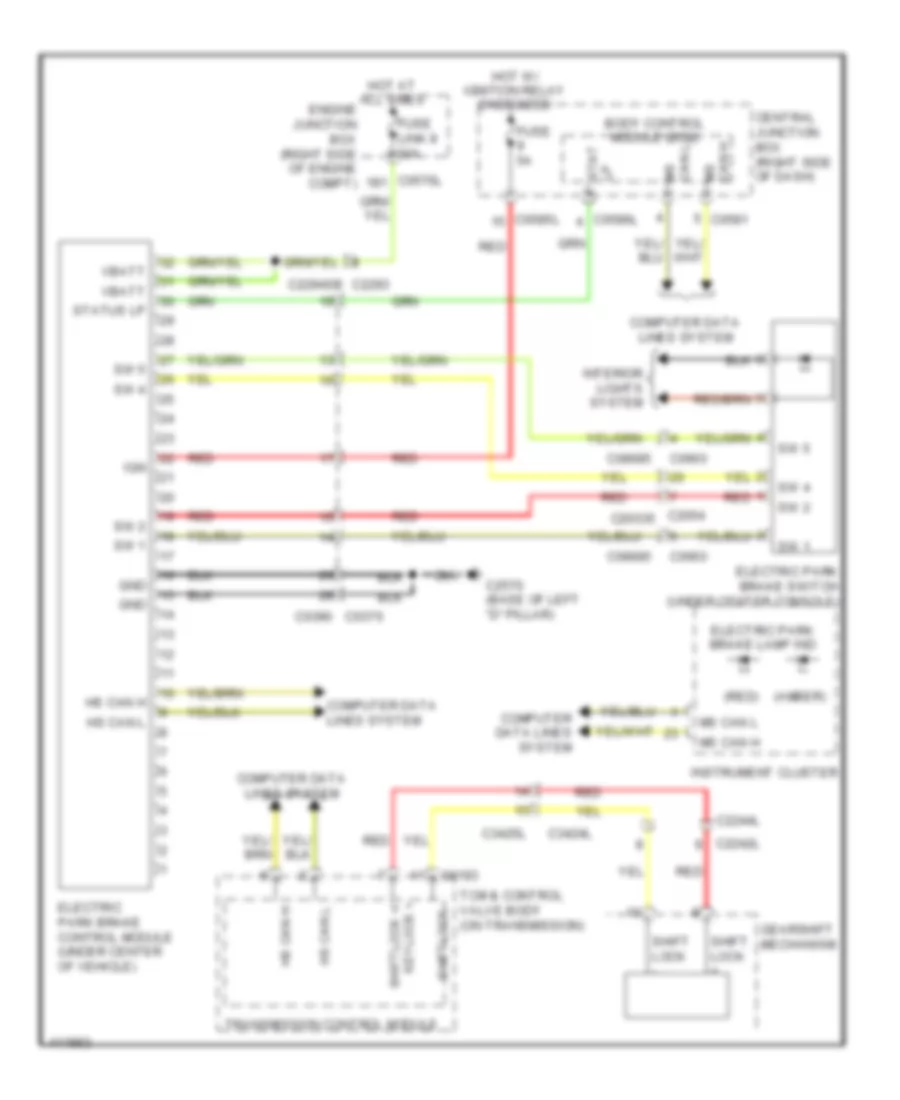 Park Brake Release Wiring Diagram for Land Rover Discovery 4 HSE Lux 2013