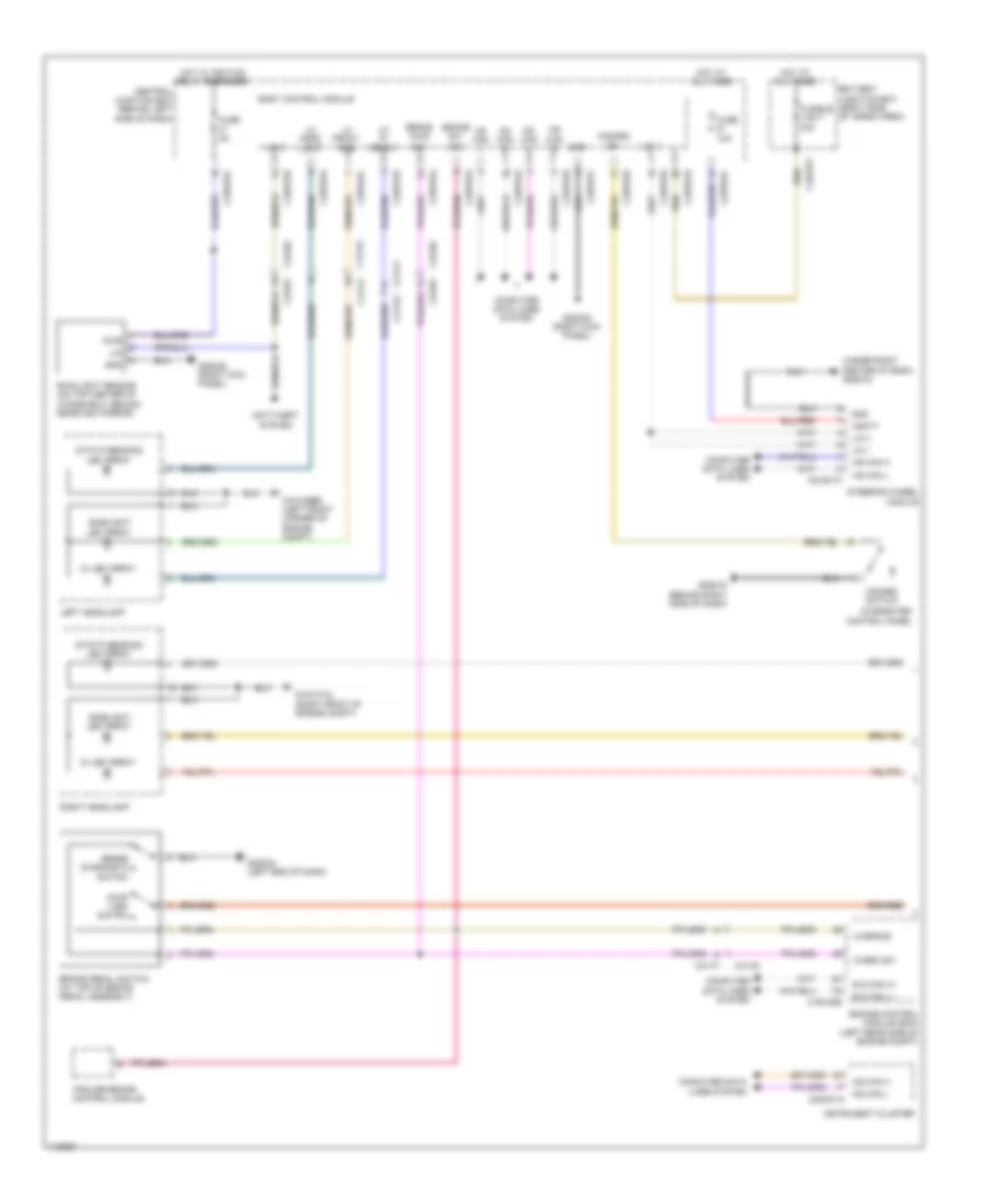 Exterior Lamps Wiring Diagram (1 of 2) for Land Rover Range Rover 2013