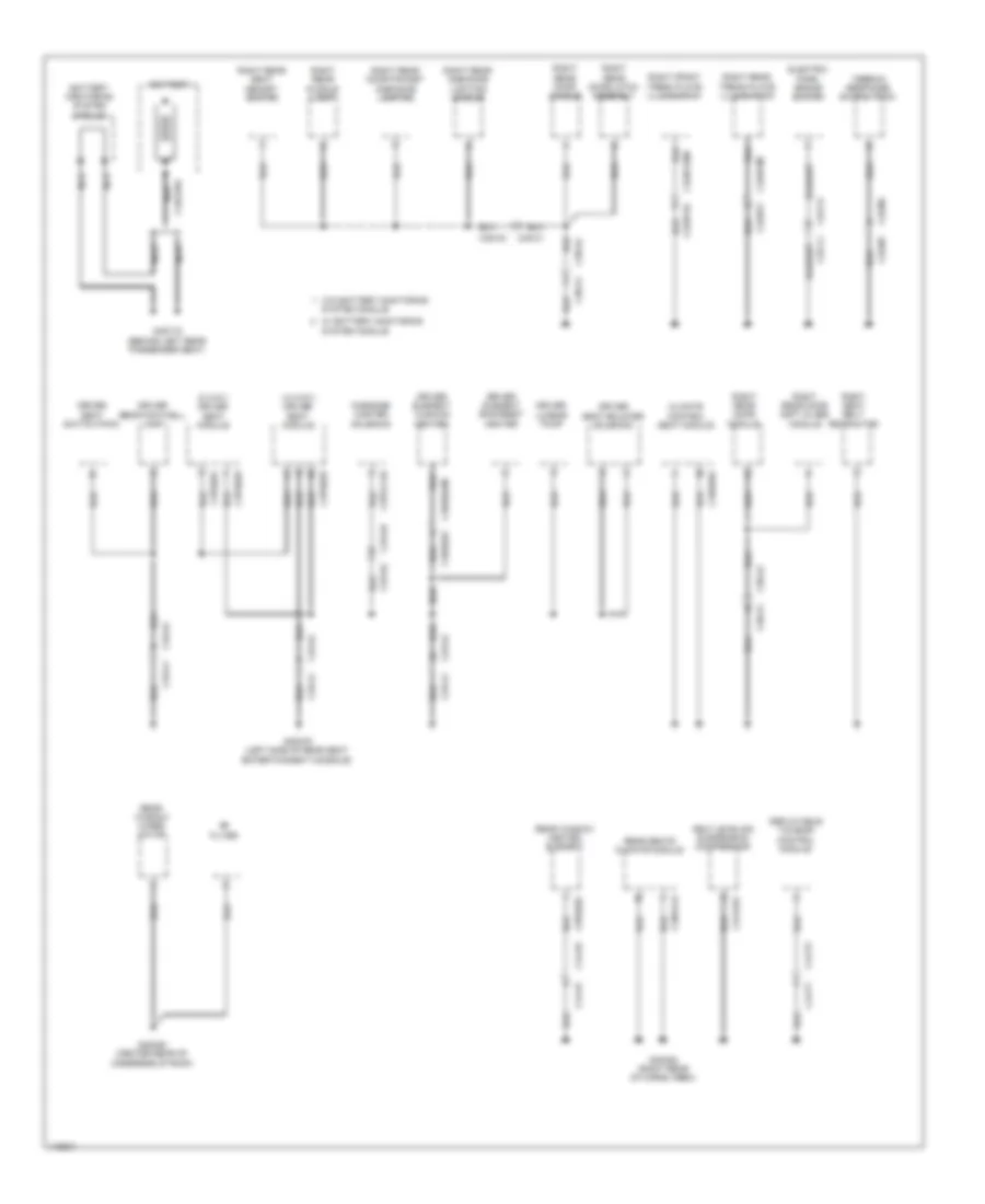 Ground Distribution Wiring Diagram (4 of 7) for Land Rover Range Rover 2013