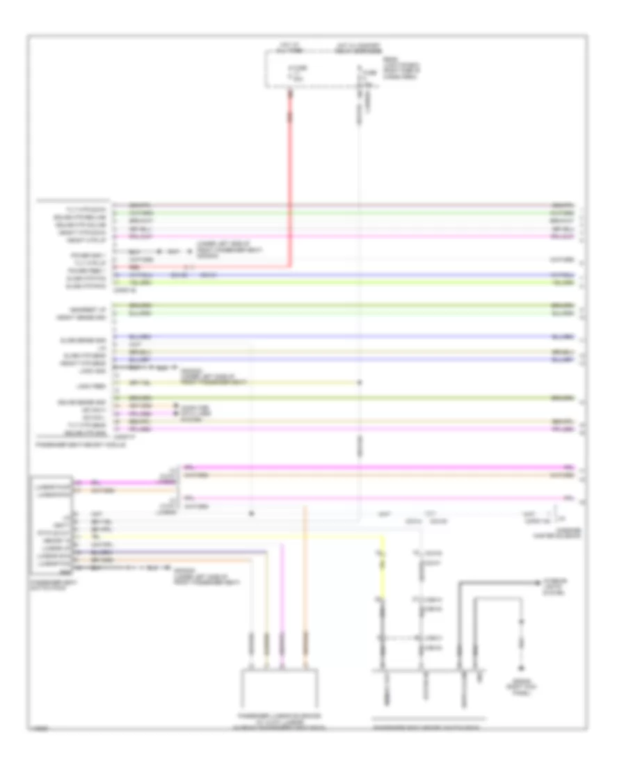 Passengers Memory Seat Wiring Diagram, 8-Way (1 of 2) for Land Rover Range Rover 2013