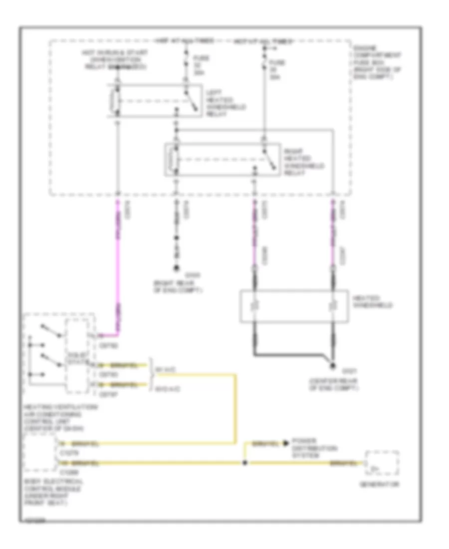 Heated Windshield Wiring Diagram for Land Rover Range Rover S 1999