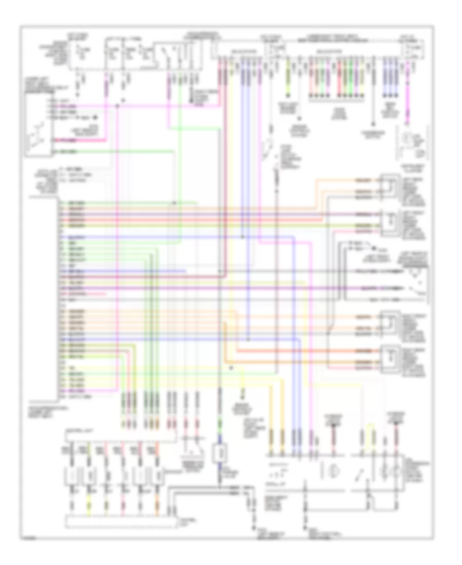 Electronic Suspension Wiring Diagram for Land Rover Range Rover S 1999