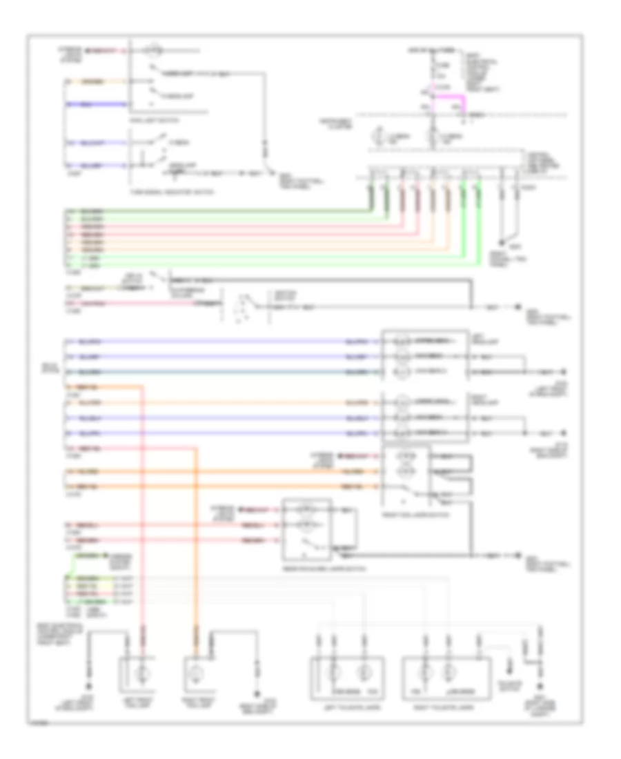 Headlight Wiring Diagram for Land Rover Range Rover S 1999