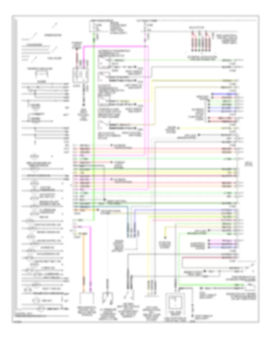 Instrument Cluster Wiring Diagram for Land Rover Range Rover S 1999