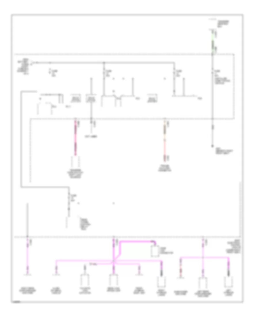 Power Distribution Wiring Diagram 4 of 4 for Land Rover Range Rover S 1999