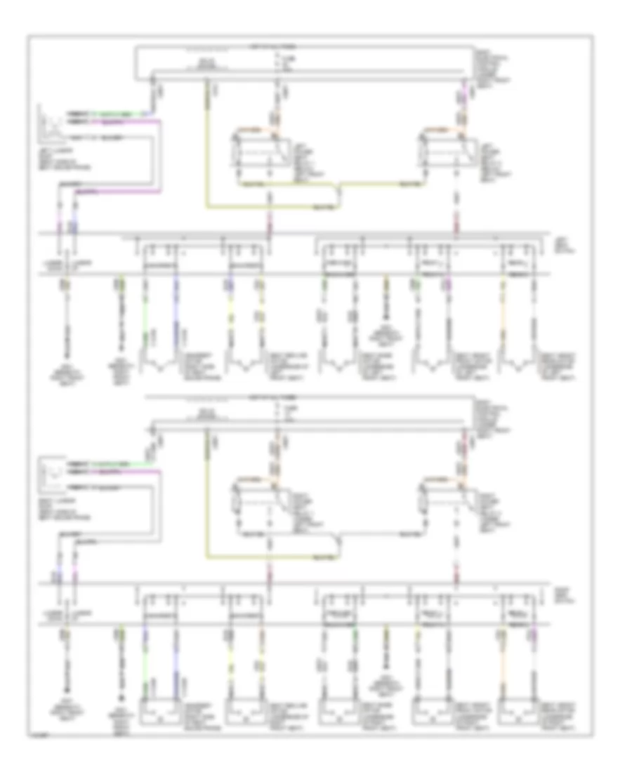 Power Seats Wiring Diagram for Land Rover Range Rover S 1999