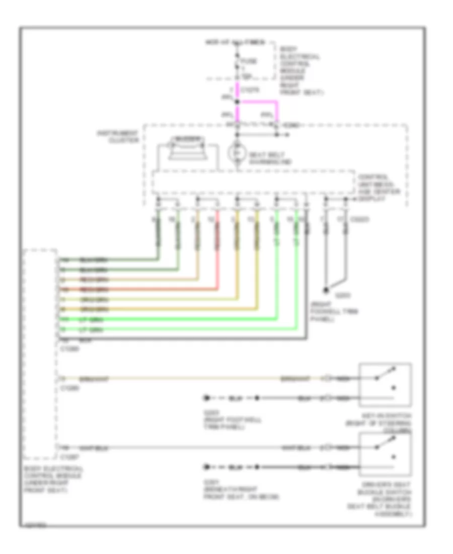 Warning System Wiring Diagrams for Land Rover Range Rover S 1999