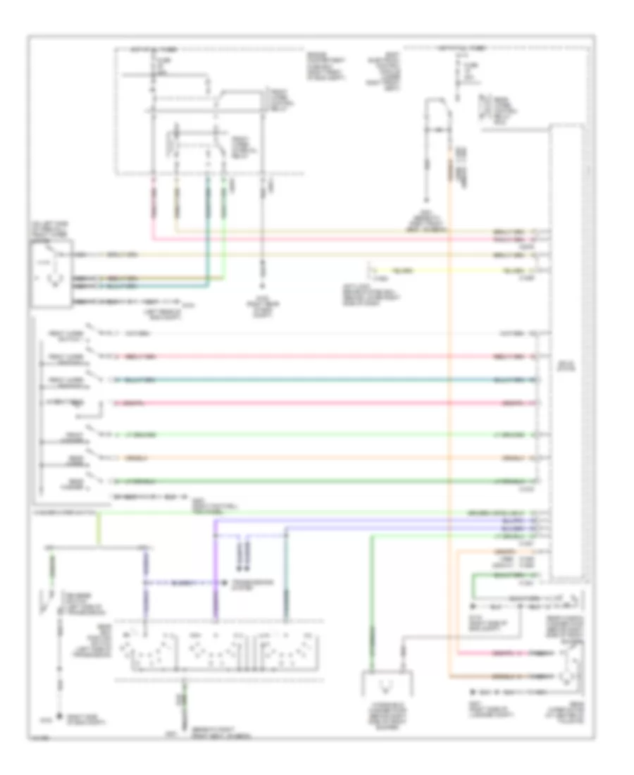 Front  Rear Wiper Washer Wiring Diagram for Land Rover Range Rover S 1999