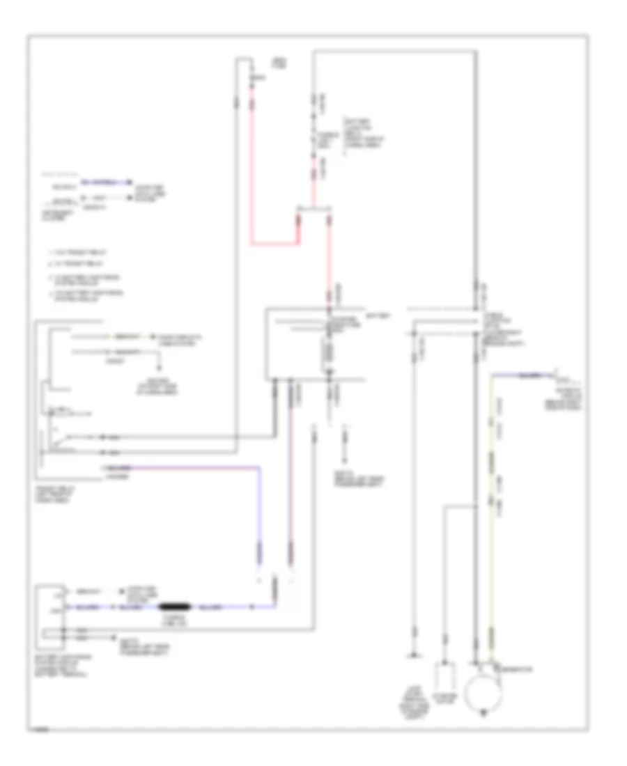 Charging Wiring Diagram for Land Rover Range Rover Autobiography 2013