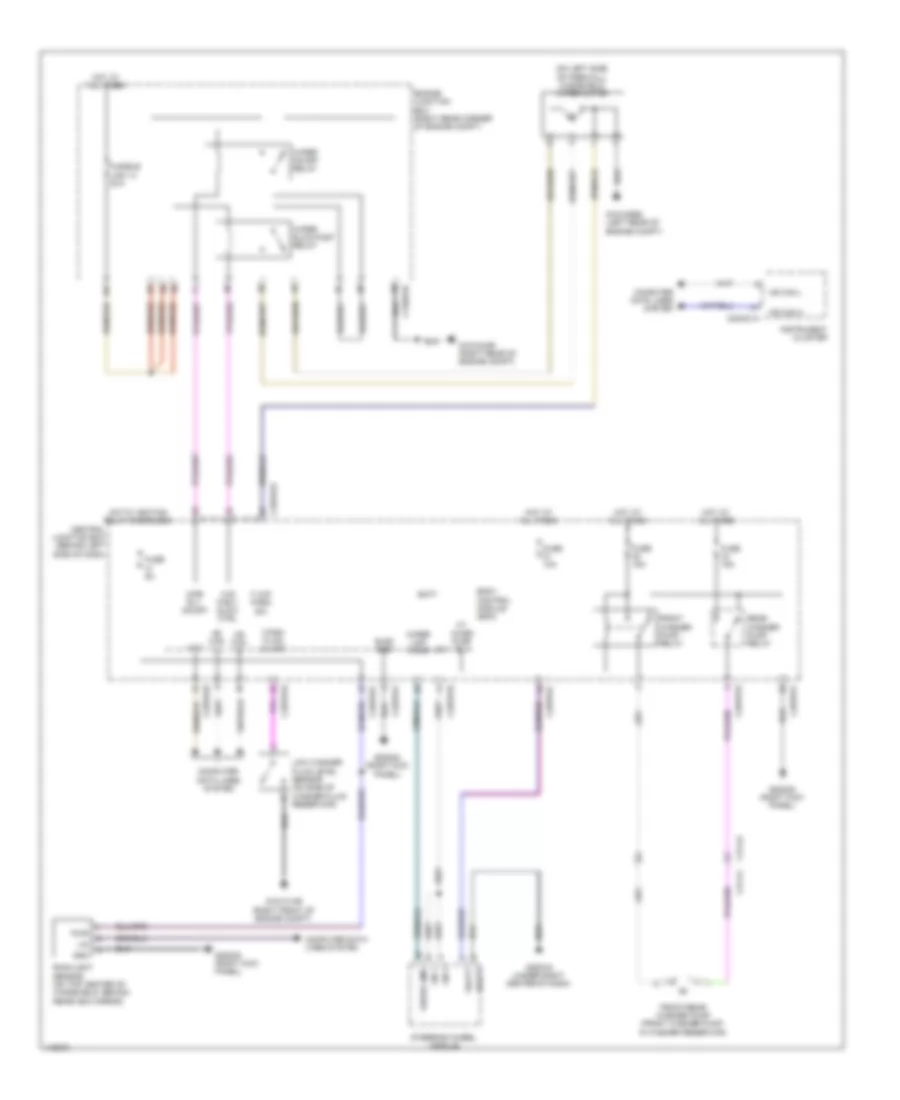 Front Wiper Washer Wiring Diagram for Land Rover Range Rover Autobiography 2013