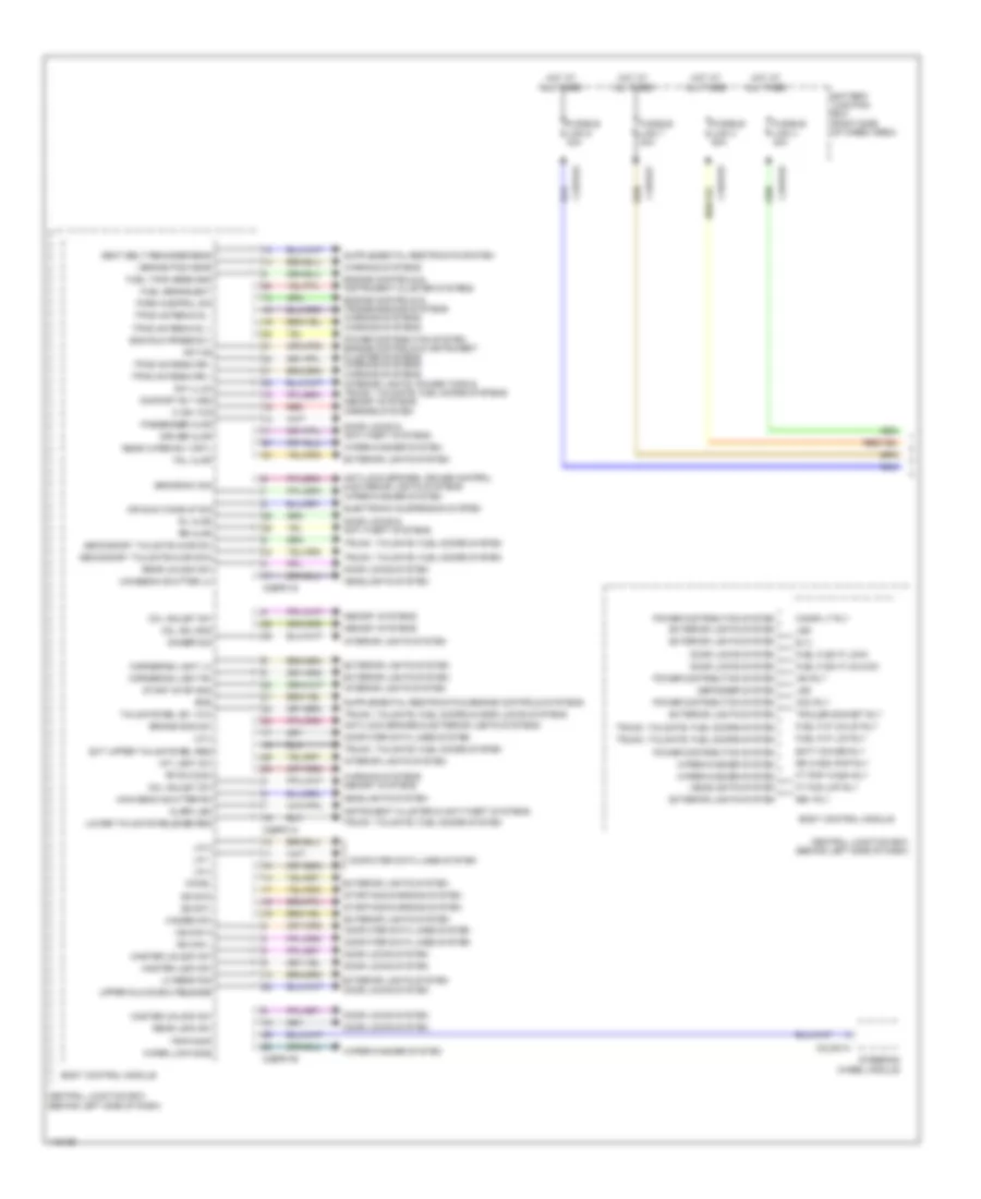 Body Control Modules Wiring Diagram 1 of 2 for Land Rover Range Rover Autobiography 2013