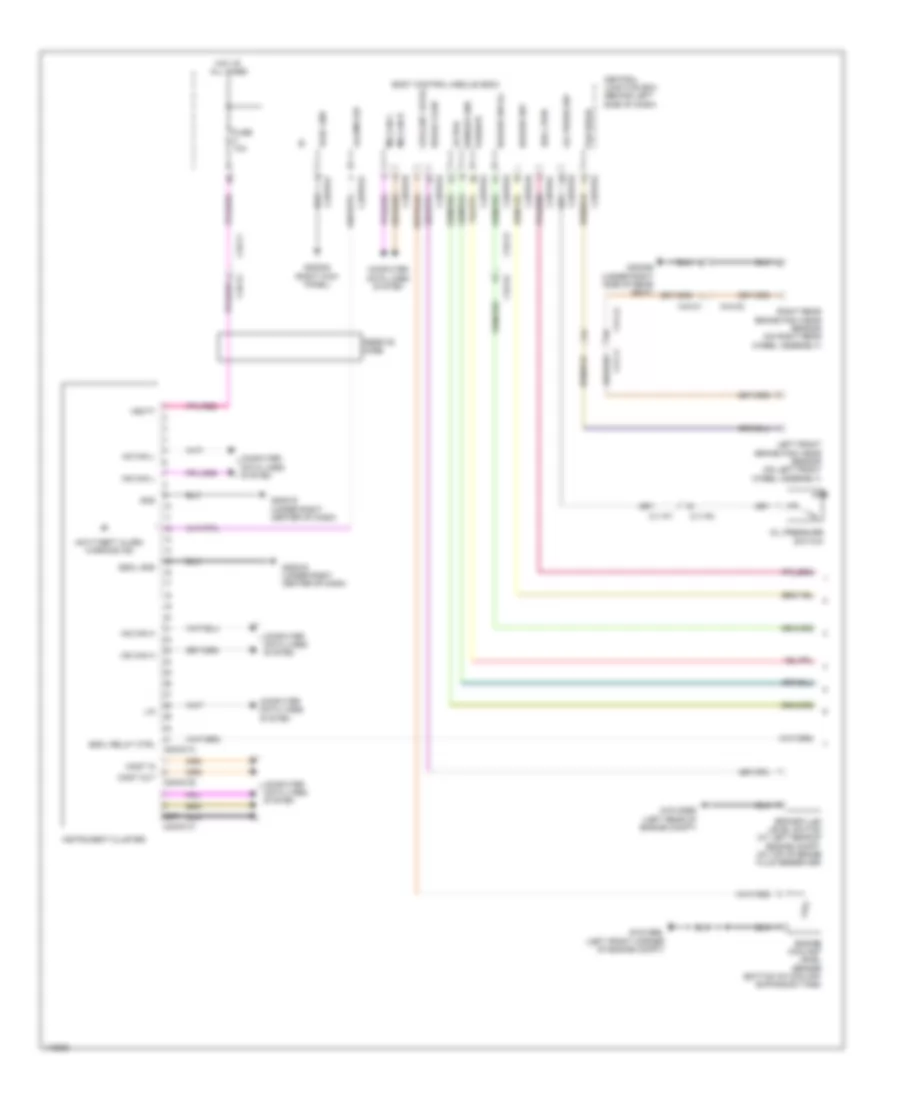 Instrument Cluster Wiring Diagram 1 of 2 for Land Rover Range Rover Autobiography 2013