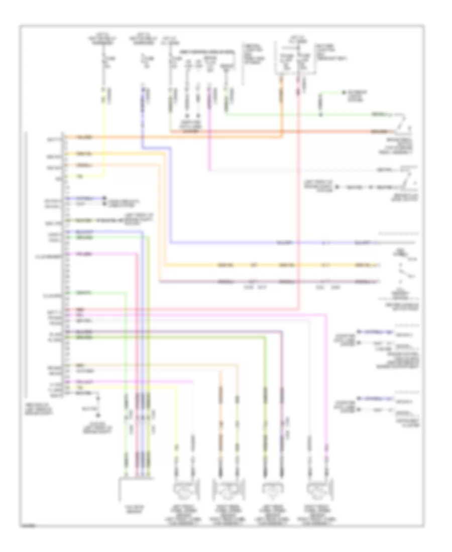 Anti Lock Brake Wiring Diagram for Land Rover Range Rover Evoque Dynamic 2013