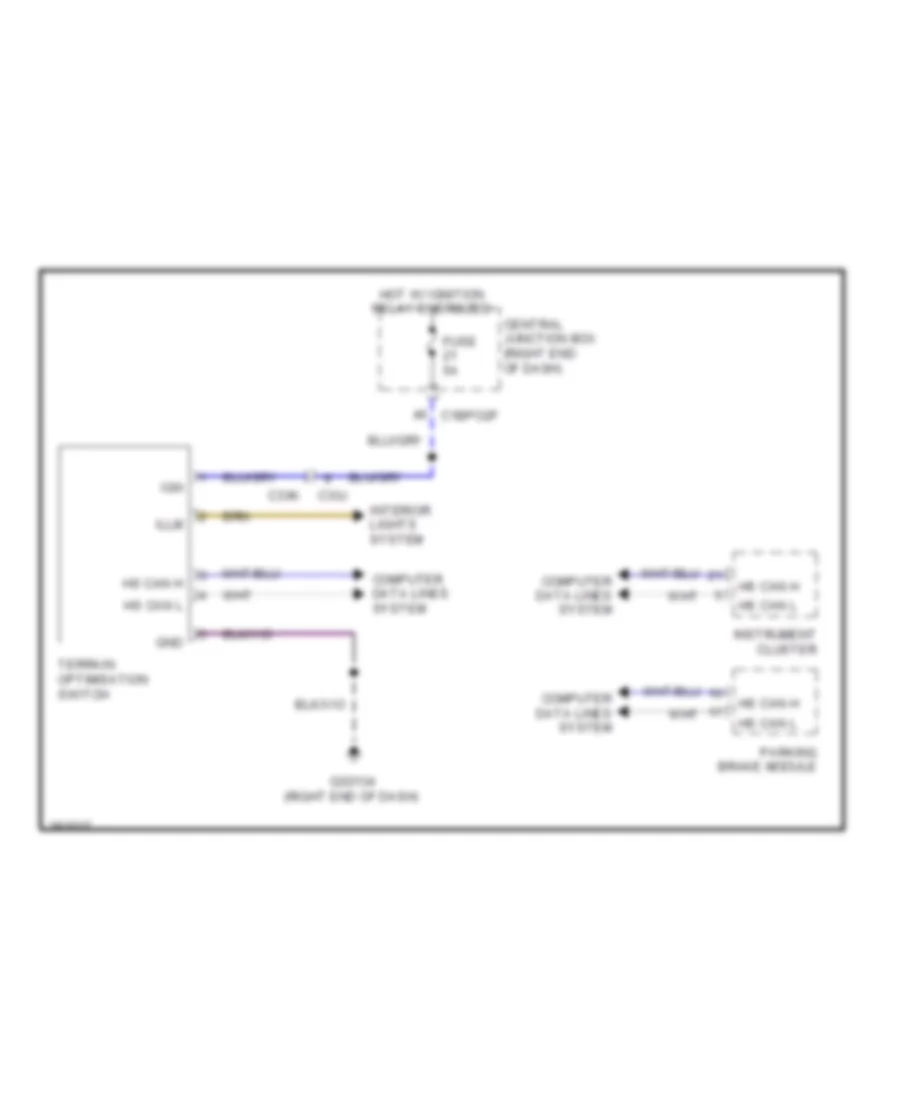 Terrain Response Wiring Diagram for Land Rover Range Rover Evoque Dynamic 2013