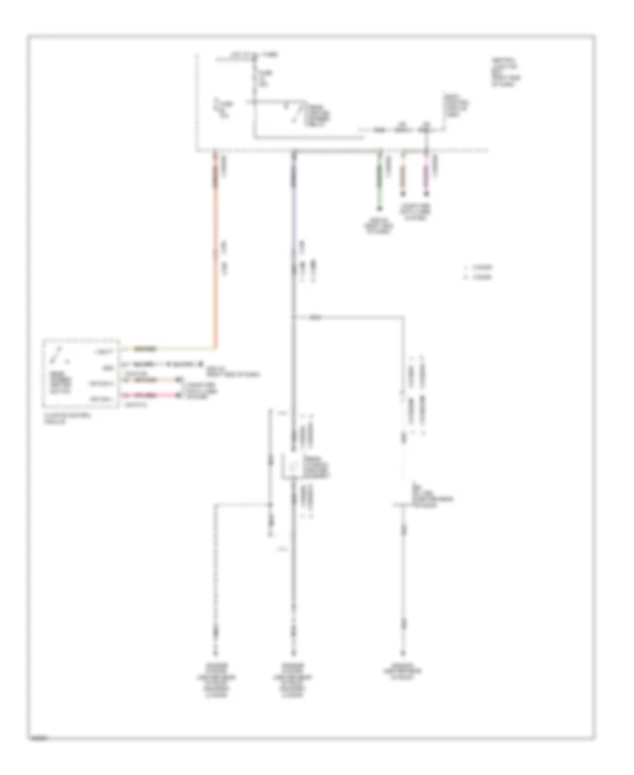 Rear Defogger Wiring Diagram for Land Rover Range Rover Evoque Dynamic 2013