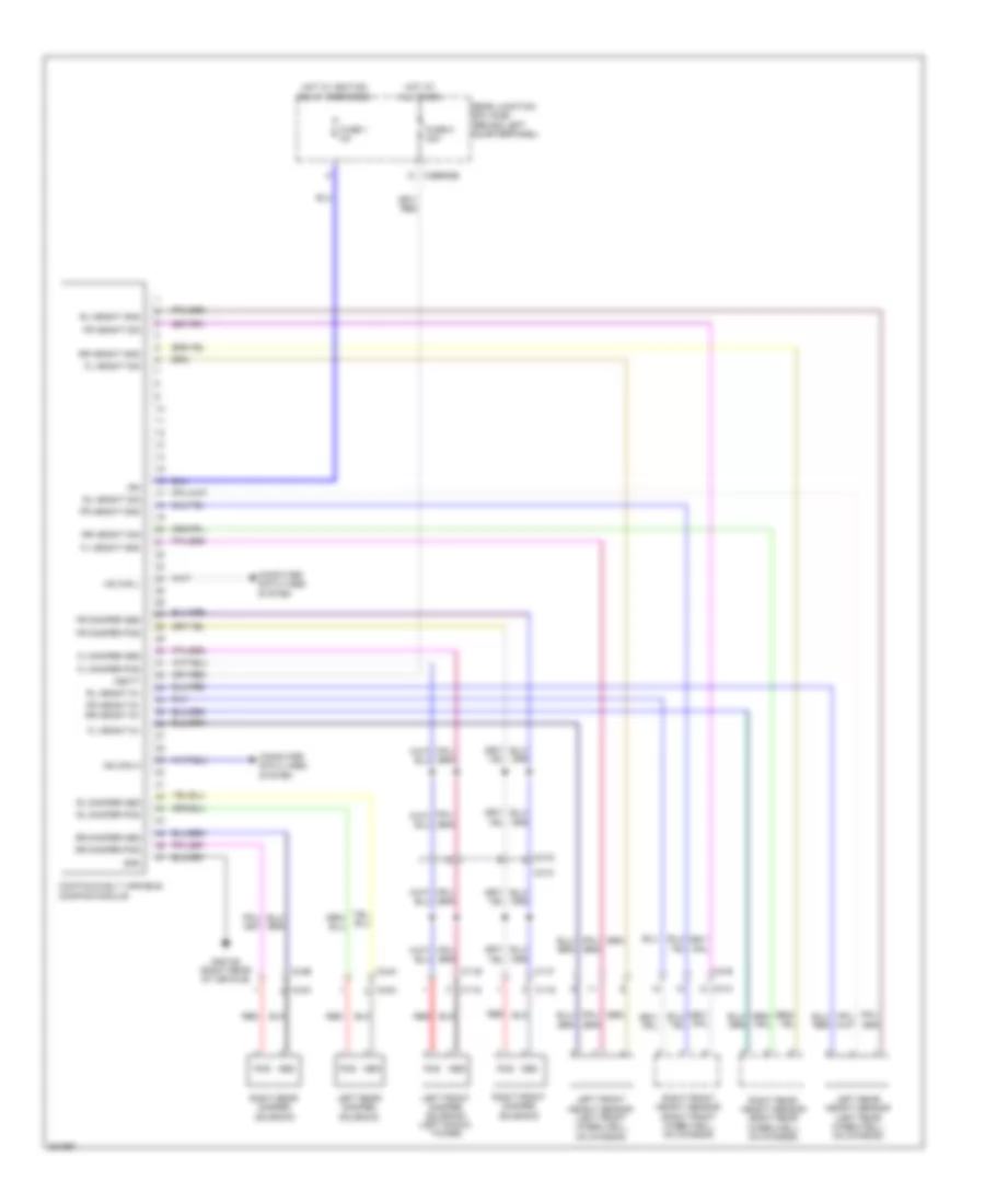 Electronic Suspension Wiring Diagram for Land Rover Range Rover Evoque Dynamic 2013