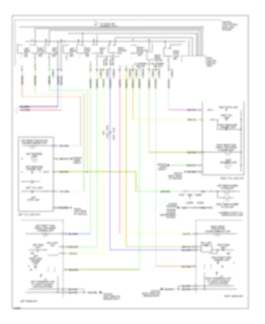 Exterior Lamps Wiring Diagram 2 of 2 for Land Rover Range Rover Evoque Dynamic 2013