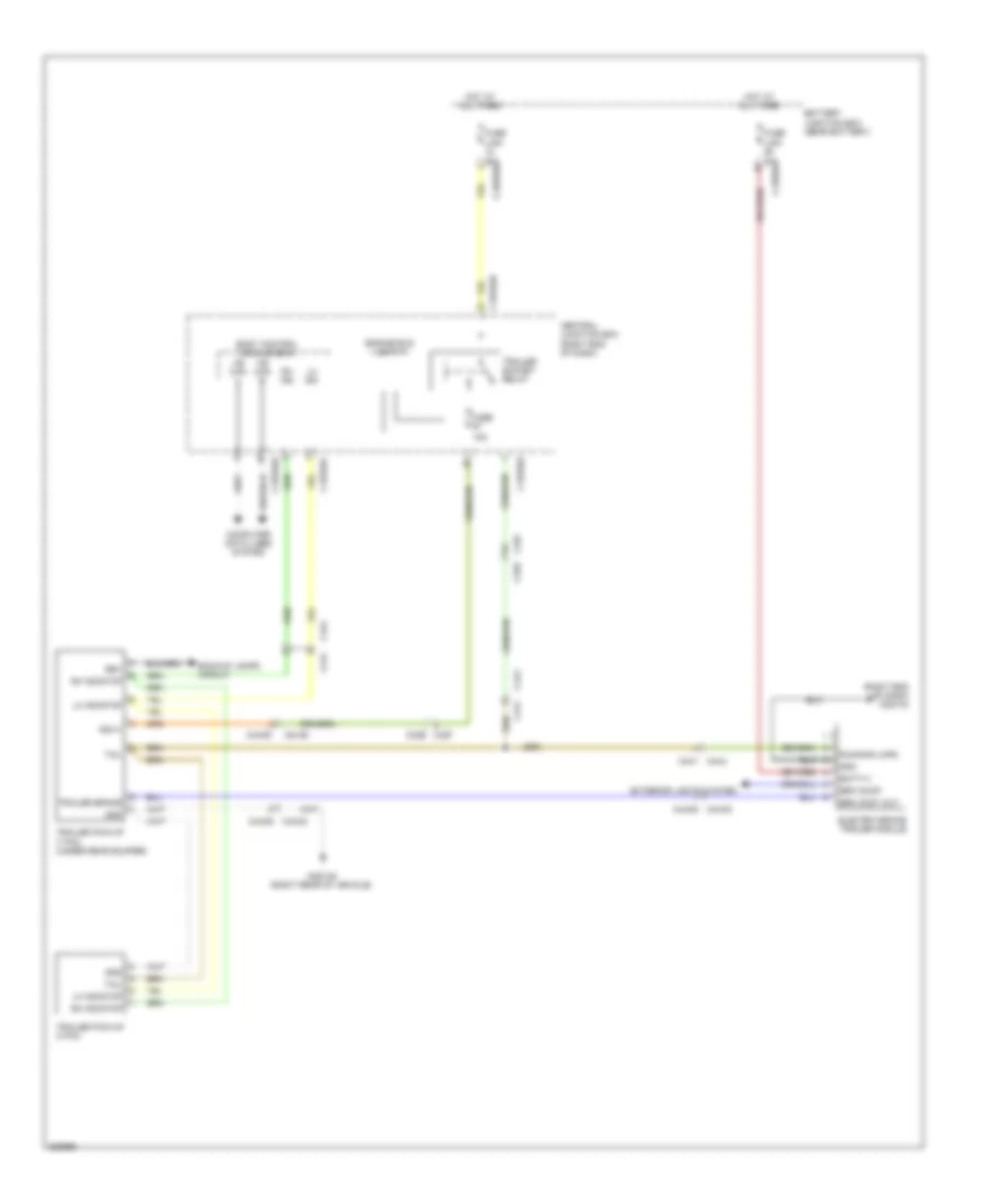 Trailer Connector Wiring Diagram for Land Rover Range Rover Evoque Dynamic 2013