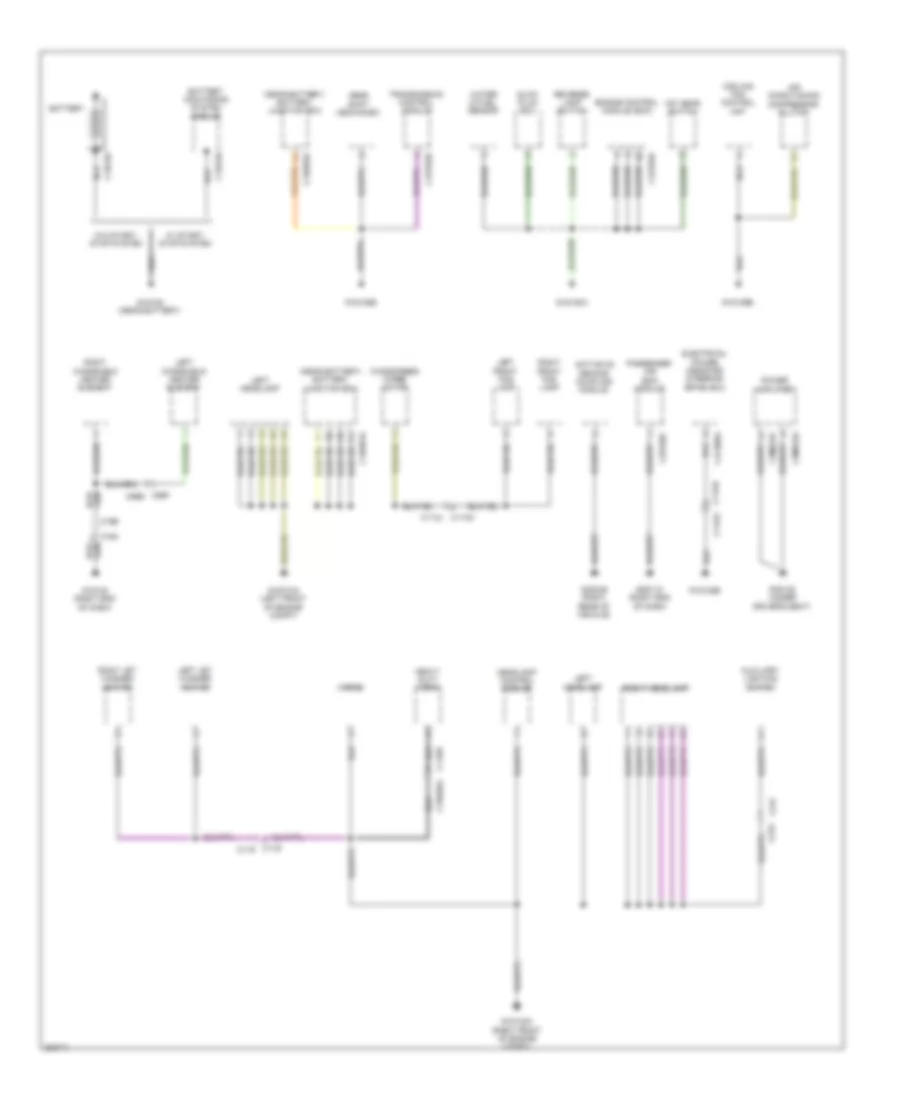 Ground Distribution Wiring Diagram 1 of 5 for Land Rover Range Rover Evoque Dynamic 2013