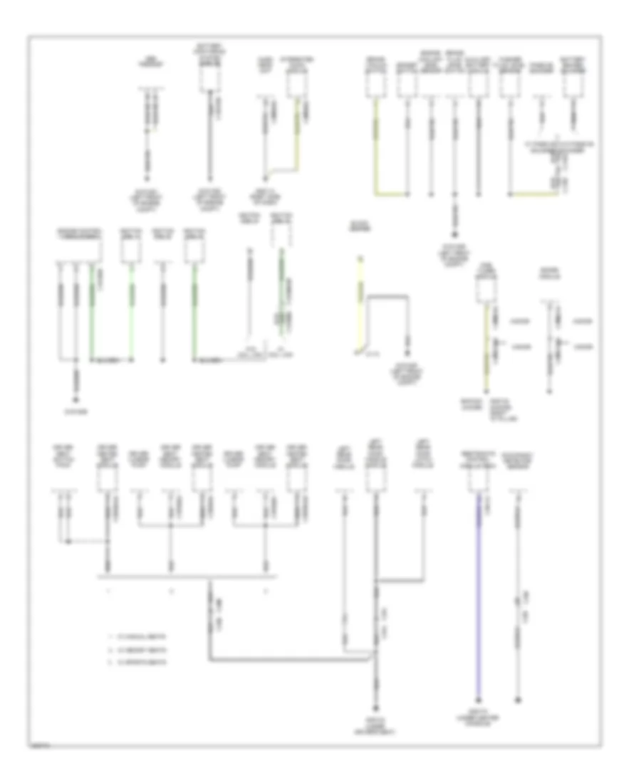 Ground Distribution Wiring Diagram 5 of 5 for Land Rover Range Rover Evoque Dynamic 2013