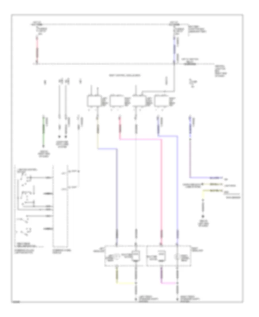 Headlamps Wiring Diagram for Land Rover Range Rover Evoque Dynamic 2013