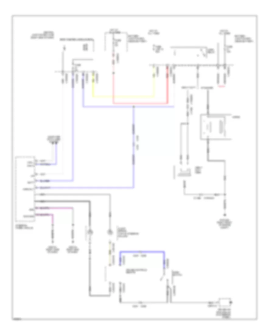 Horn Wiring Diagram for Land Rover Range Rover Evoque Dynamic 2013